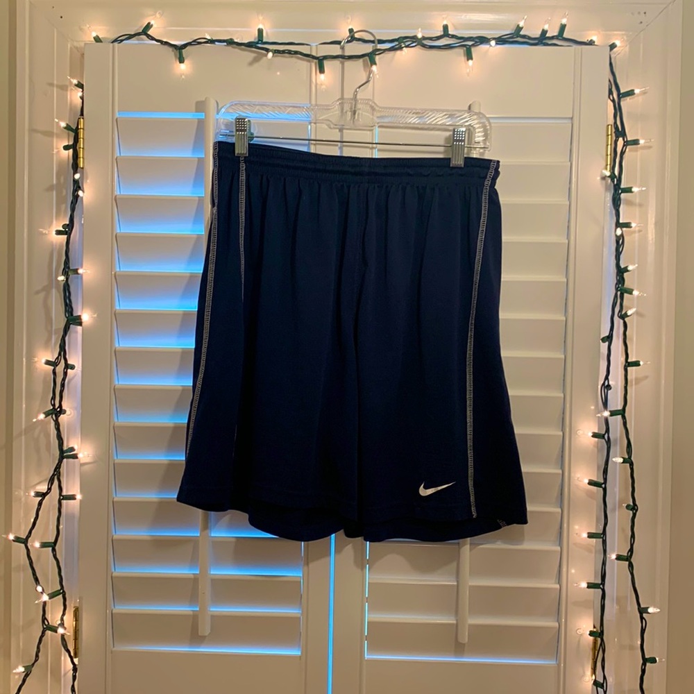 Navy Nike Basketball Shorts, L